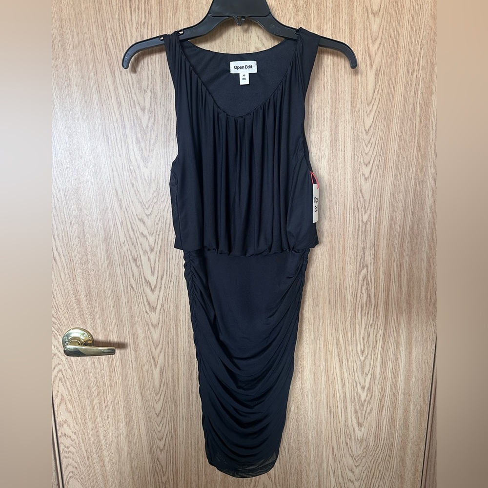 New Open Black Mini Dress Women’s XS